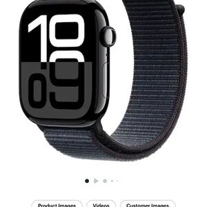 Apple Smartwatch with Black and Gray Strap